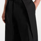 Carbon Black Relaxed Fit Wrap Leg Tailored Trouser By Emporeo