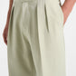 Lime Relaxed Fit Two Pleated Tailored Trouser By Emporeo