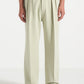 Lime Relaxed Fit Two Pleated Tailored Trouser By Emporeo