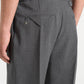 Elephant Grey Relaxed Fit Two Pleated Tailored Trouser By Emporeo