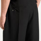 Noir Black Box Pleat Wide Leg Trousers By Emporeo