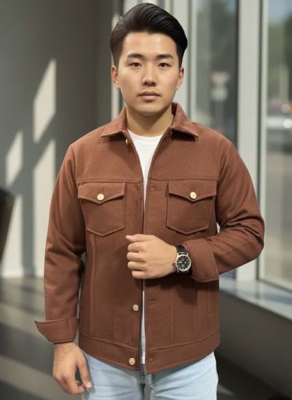 Brown Urban Tweed Jacket by Emporeo