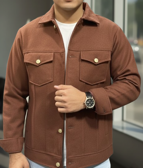 Brown Urban Tweed Jacket by Emporeo