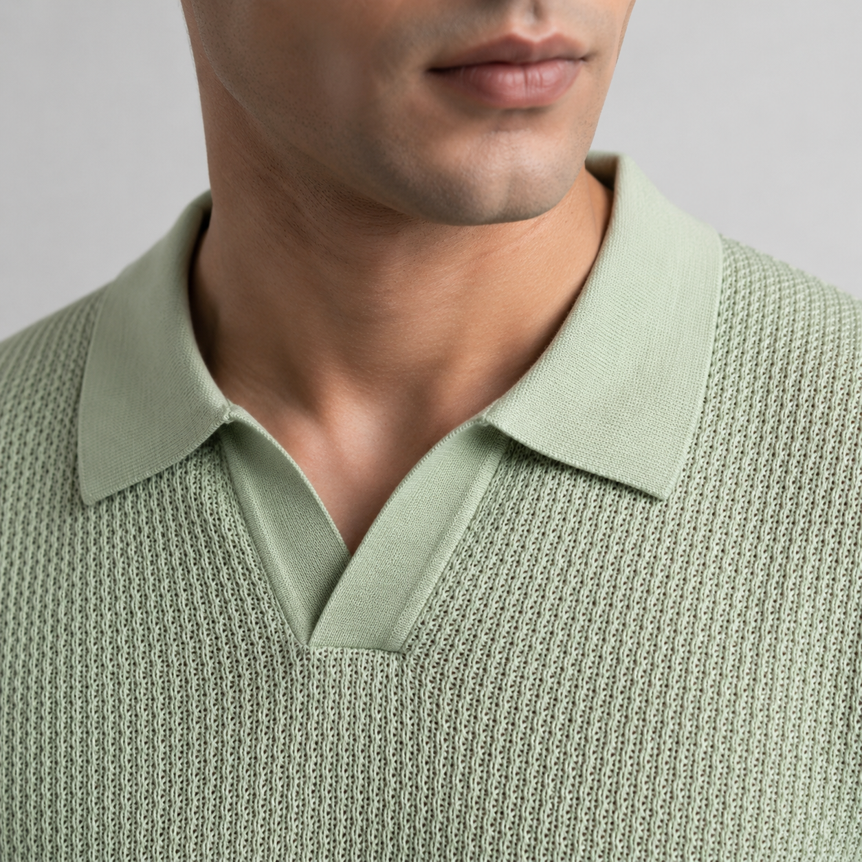 Lime Royal Knit Polo by Emporeo
