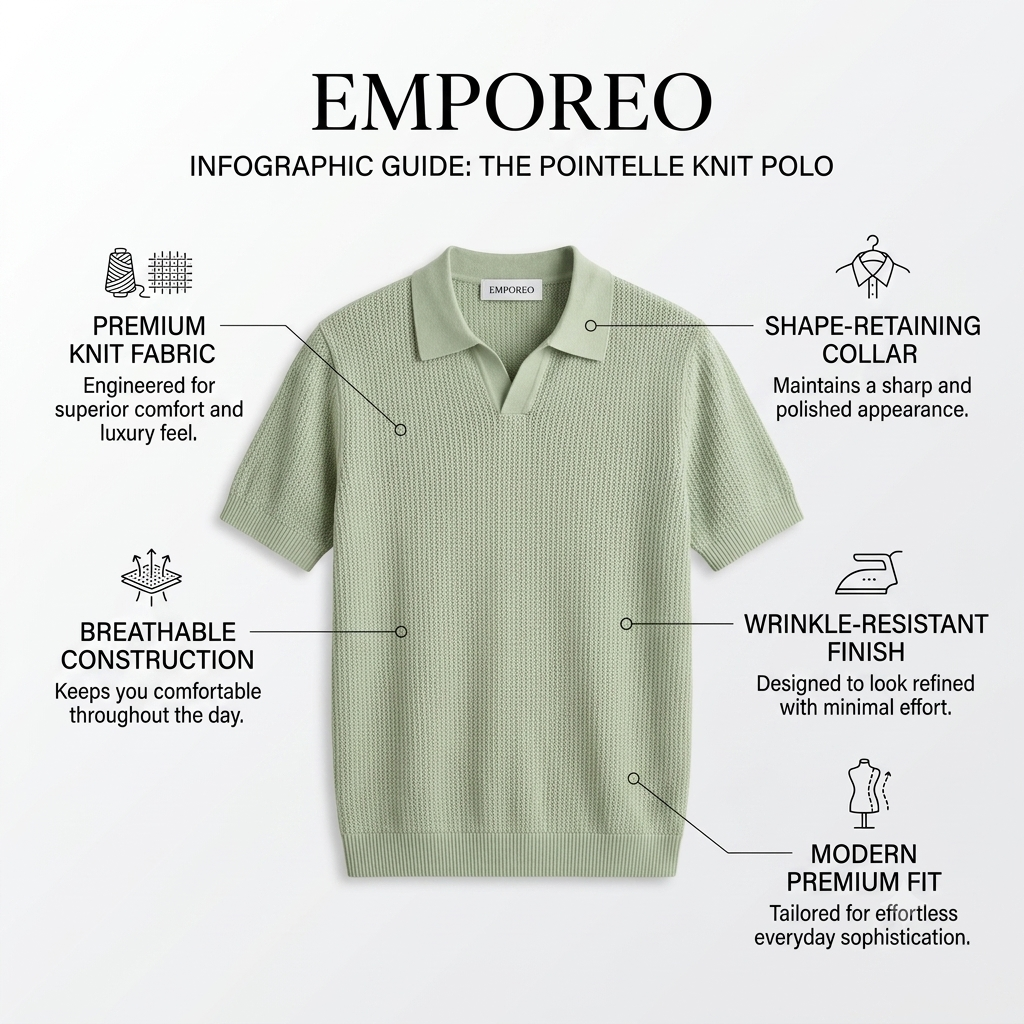 Lime Royal Knit Polo by Emporeo