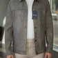 Olive Green Maverick Suede Jacket by Emporeo