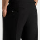 Midnight Black Relaxed Fit Two Pleated Tailored Trouser By Emporeo