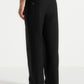 Midnight Black Relaxed Fit Two Pleated Tailored Trouser By Emporeo