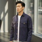 Navy Blue Urban Tweed Jacket by Emporeo