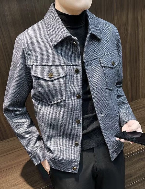 Flint Gray Urban Tweed Jacket by Emporeo