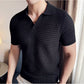 Black Onyx Weave Knit Polo by Emporeo