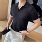 Black Onyx Weave Knit Polo by Emporeo