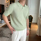 Olive Royal Knit Polo by Emporeo