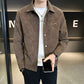 Hazelwood Brown Maverick Suede Jacket by Emporeo