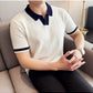 Frost White Aura Knit Polo by Emporeo