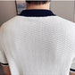 Frost White Aura Knit Polo by Emporeo