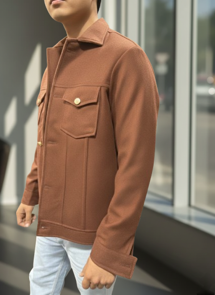 Brown Urban Tweed Jacket by Emporeo