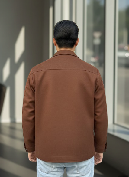 Brown Urban Tweed Jacket by Emporeo