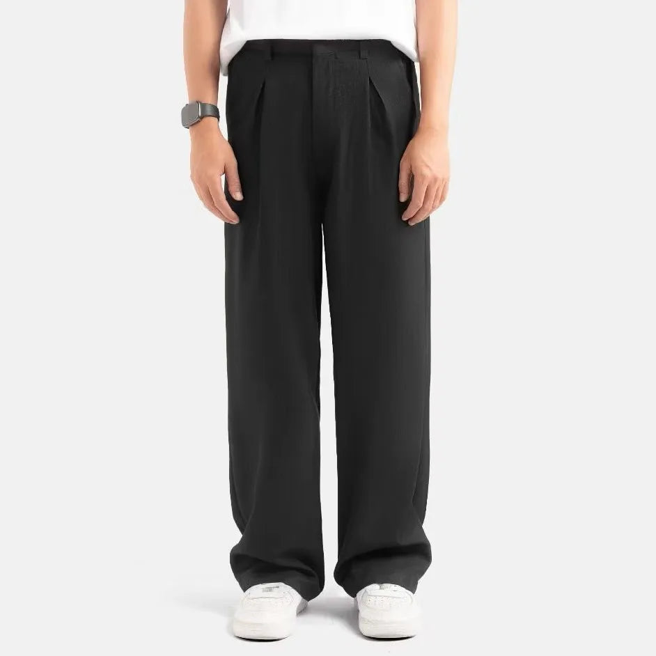 Black Classic Baggy Tailored Trouser by Emporeo