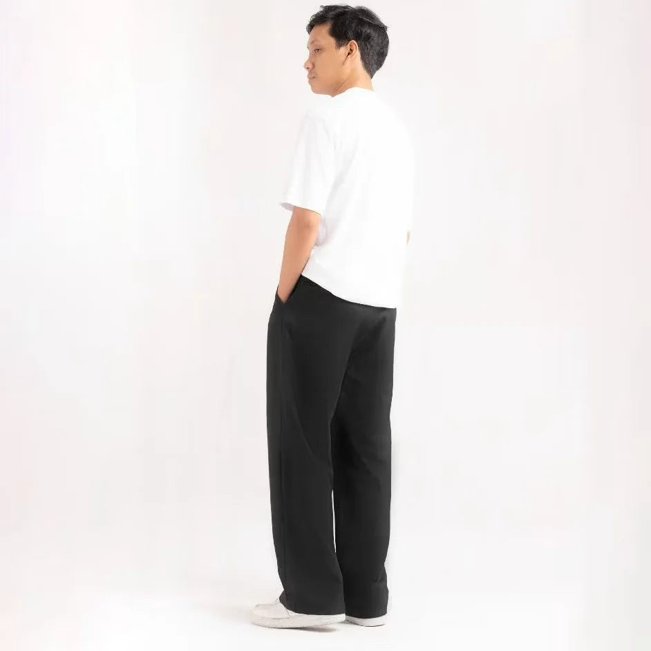 Black Classic Baggy Tailored Trouser by Emporeo