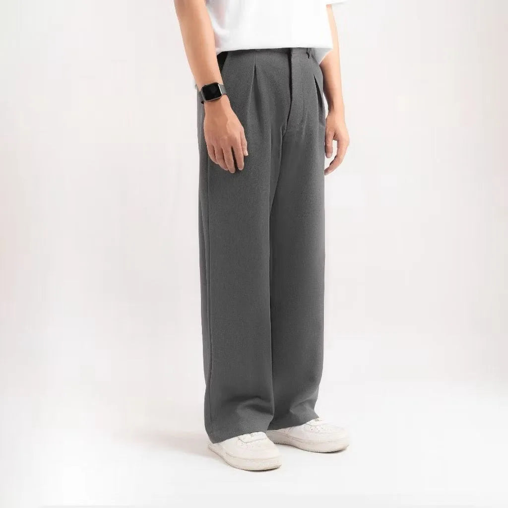 Grey Classic Baggy Tailored Trouser by Emporeo