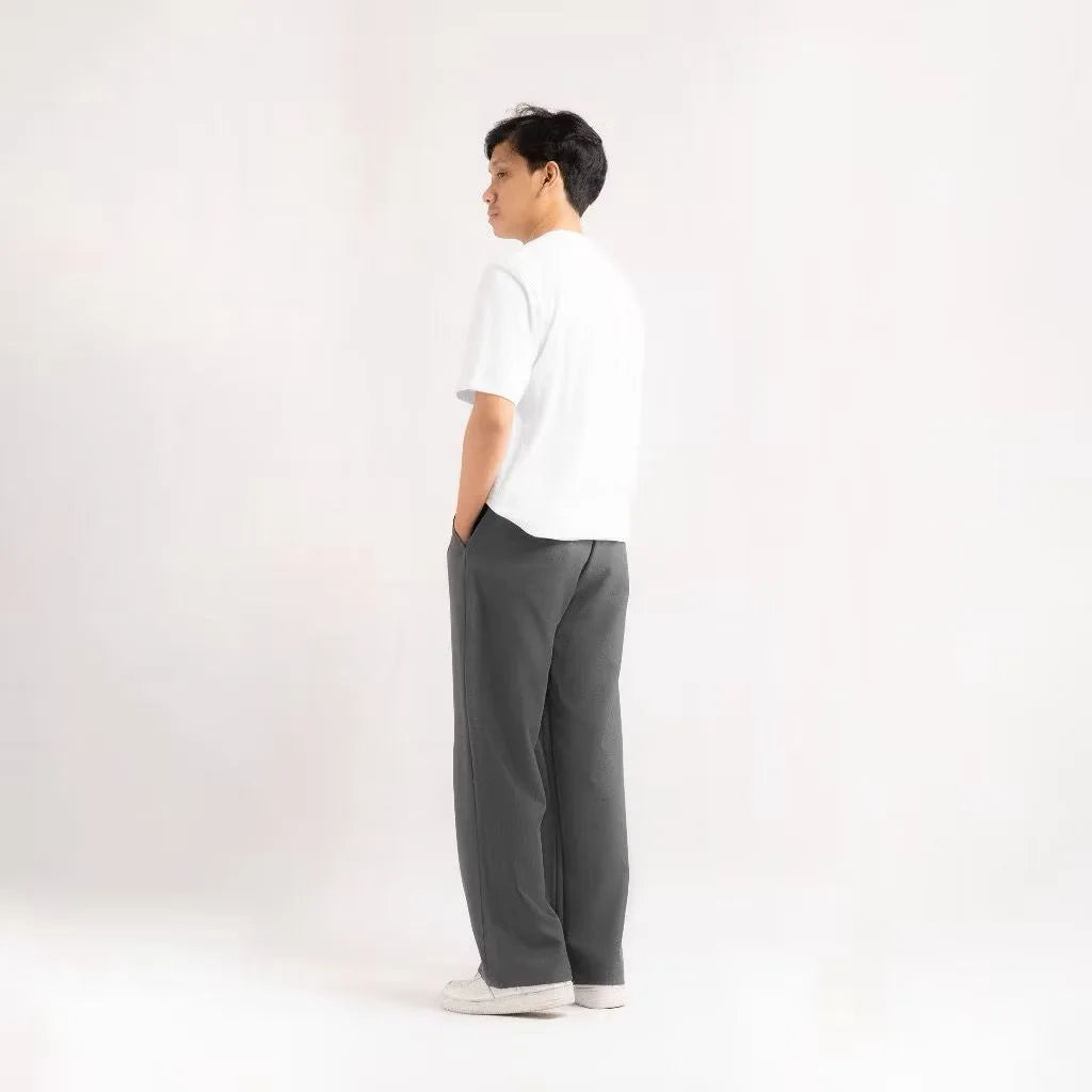 Grey Classic Baggy Tailored Trouser by Emporeo