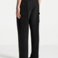 Black Relaxed Fit Twill Pocket Trouser By Emporeo