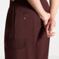 Wine Relaxed Fit Twill Pocket Trouser By Emporeo